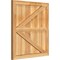 Ekena Millwork Framed Board-n-Batten Shutters w/Z-Bar, Rough Sawn Western Red Cedar, 26 7/8W x 29H, PR RBF06Z26X029RWR - alternate 2
